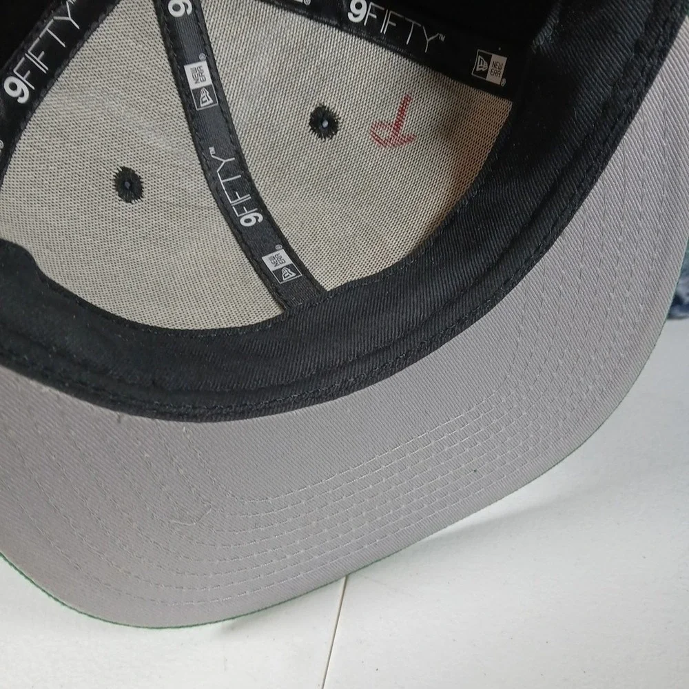 New Era 9FIFTY Boston Celtics Hat OSFM Black Green Snapback NBA Fan